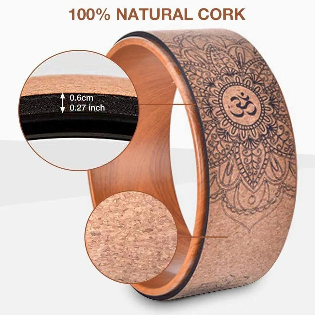 A89E-Cork Yoga Wheel