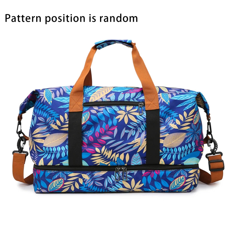 Travel Gym Bag Luggage Portable Fitness Shoulder Crossbody Handbags For Women Men Outdoor Duffel Carry On Weekender Yoga Bag
