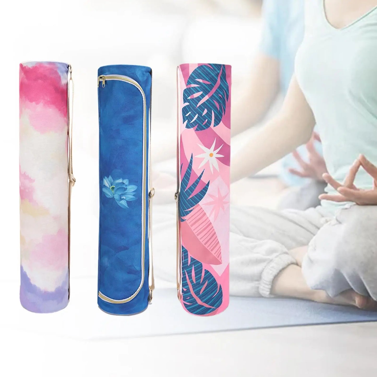 Smooth Zipper Durable Yoga Mat Bag