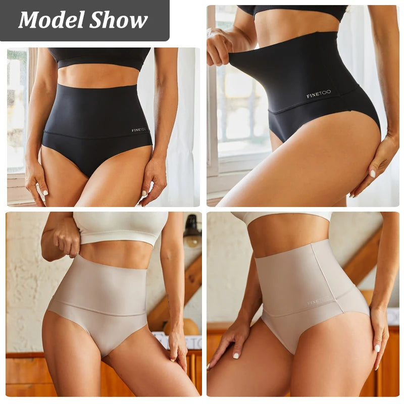 Bodyshaper High Waist Seamless Panties Women Underwear Anti-bacteria Soft Crotch Briefs for Female Intimates Lingerie Shapewear