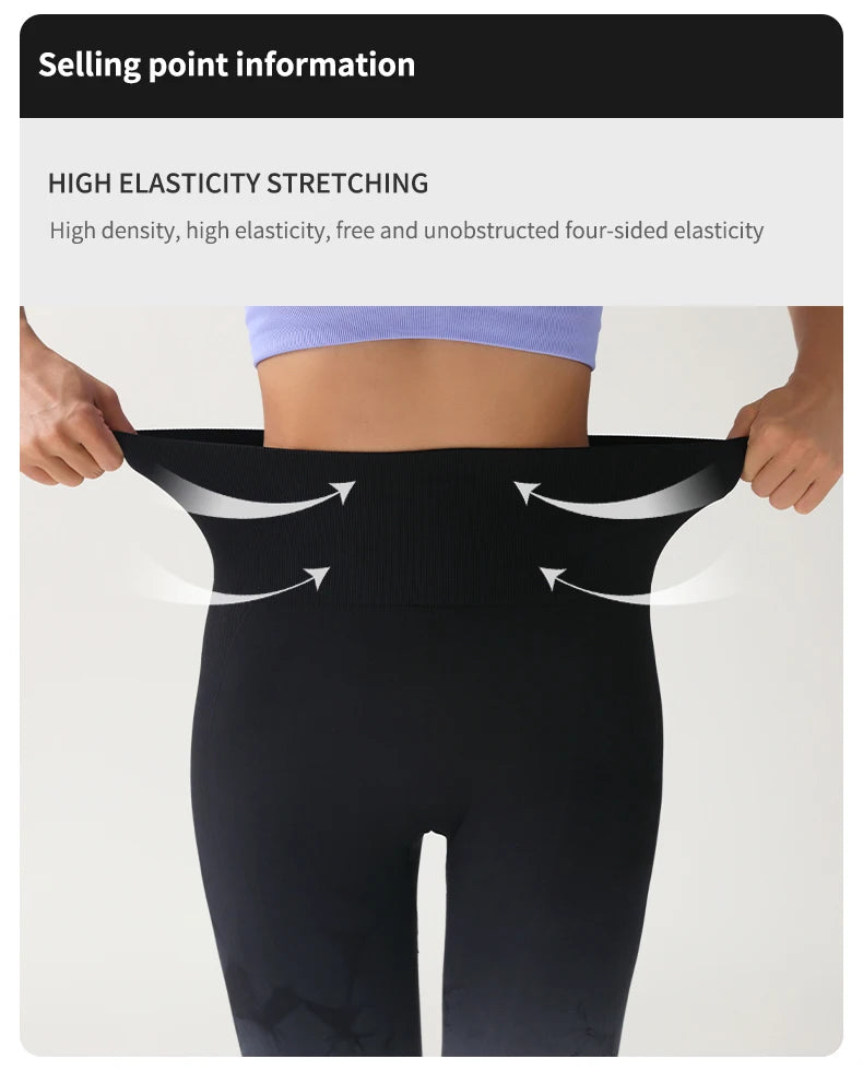 New Tie Dye Yoga Pants Sport Leggings Women Seamless High Waist Push Up Woman Tights Fitness Workout Leggins Gym Clothing