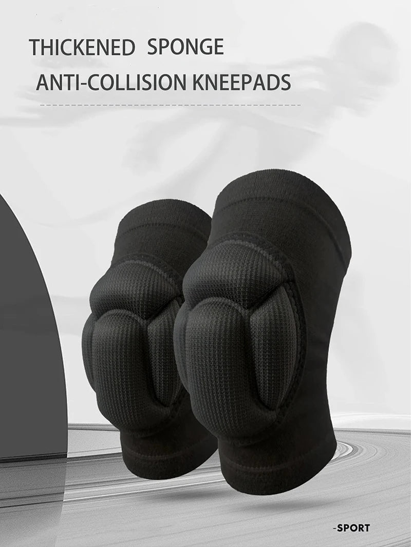1Pair Thickened Protection Sports Kneepad Gym Support Fitness Gear Gear Basketball Brace Protector Male/Female Non Slip Pads