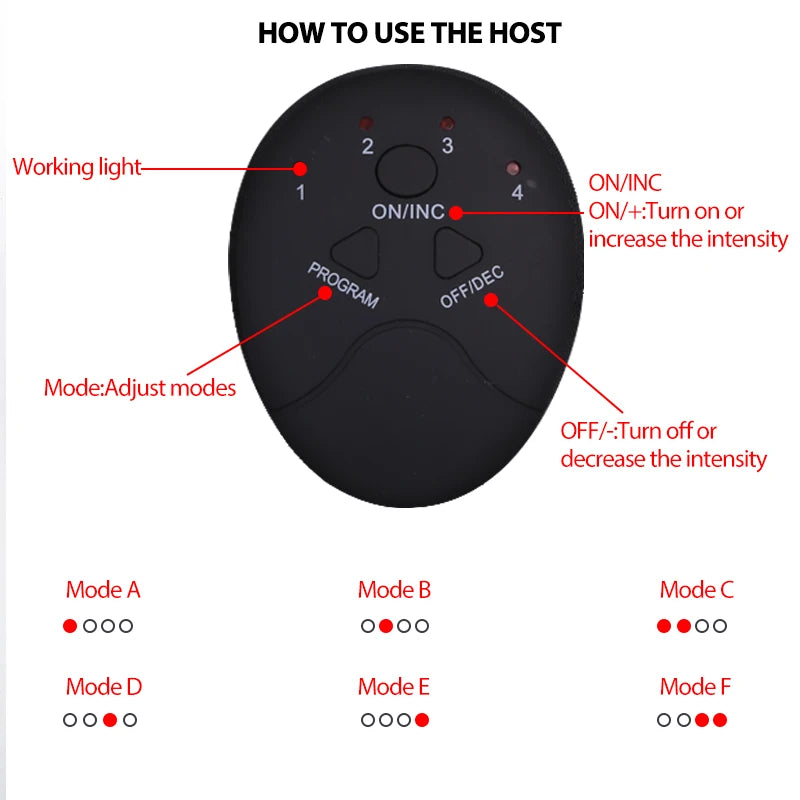 Wireless EMS ABS Stimulation Massager Pad Body Slimming Trainer Machine Electric Muscle Stimulator Abd Exerciser Pads