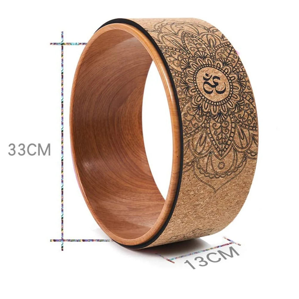 A89E-Cork Yoga Wheel