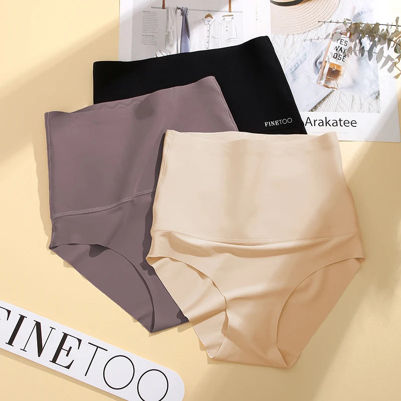 Bodyshaper High Waist Seamless Panties Women Underwear Anti-bacteria Soft Crotch Briefs for Female Intimates Lingerie Shapewear