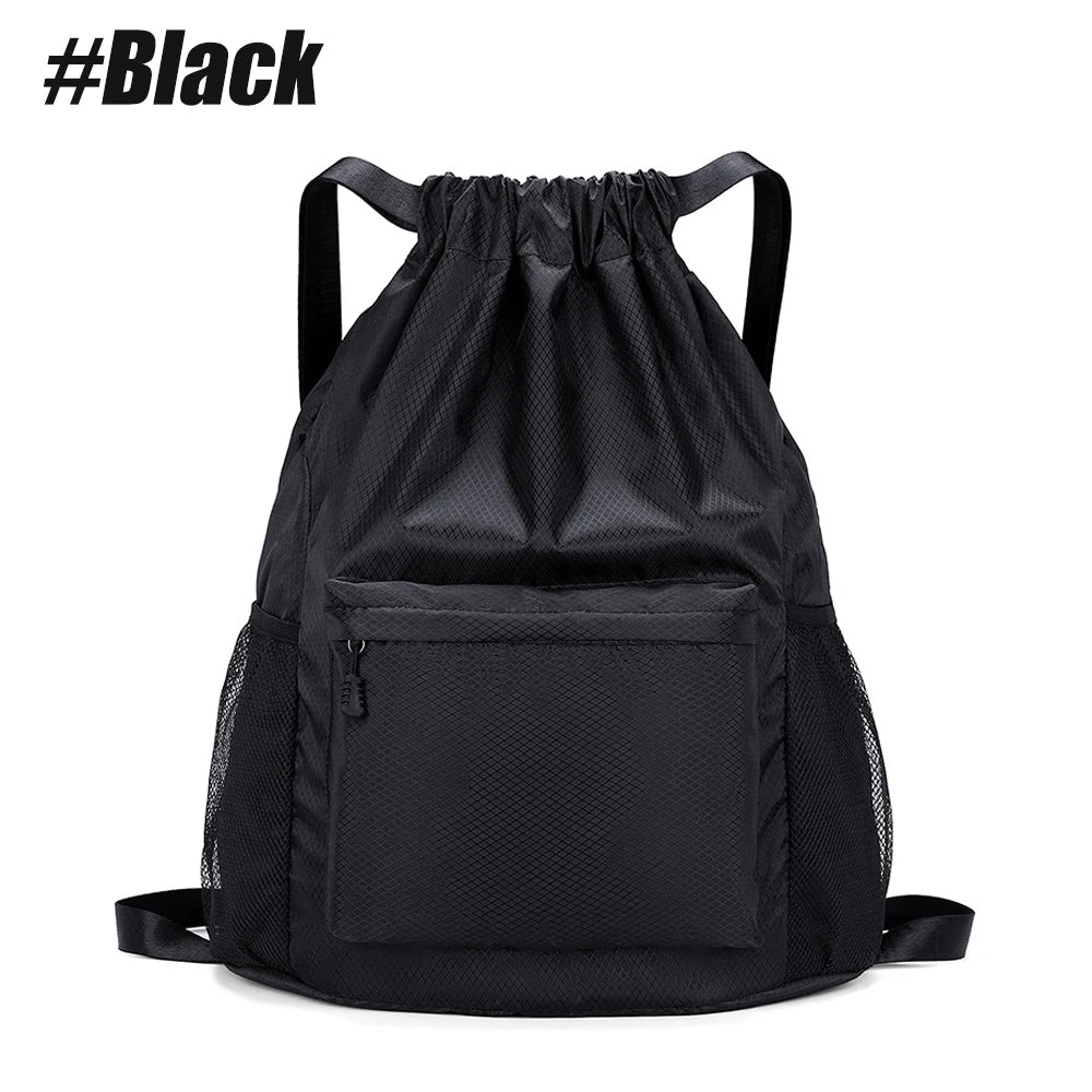 1pcs Drawstring Backpack Waterproof String Bag,Gym Sackpack Sports Fitness Yoga Bag,Shopping Casual Backpack for Men Women