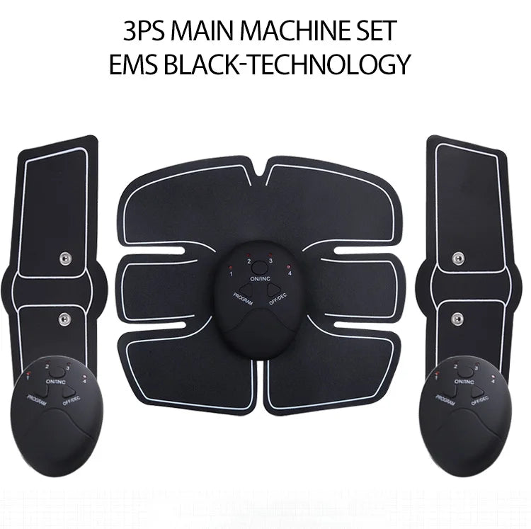 Wireless EMS ABS Stimulation Massager Pad Body Slimming Trainer Machine Electric Muscle Stimulator Abd Exerciser Pads