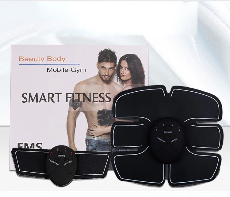 Wireless EMS ABS Stimulation Massager Pad Body Slimming Trainer Machine Electric Muscle Stimulator Abd Exerciser Pads