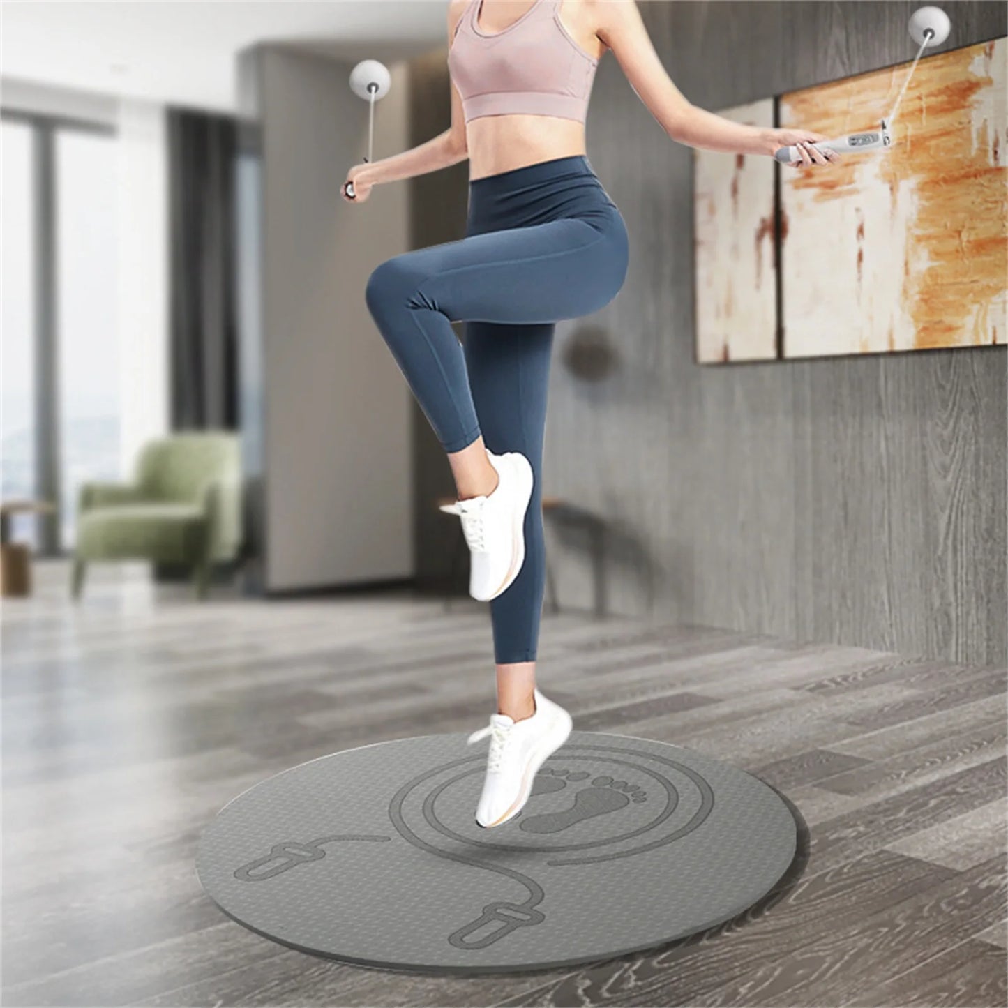 Outdoor Indoor Jump Rope Mat