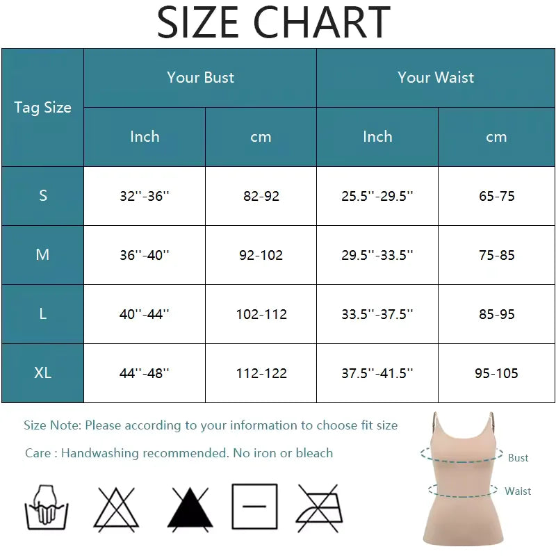 Women Tummy Control Shapewear Smooth Body Shaping Camisole Tank Tops Plus Size Slimming Underwear Seamless Compression Shaper