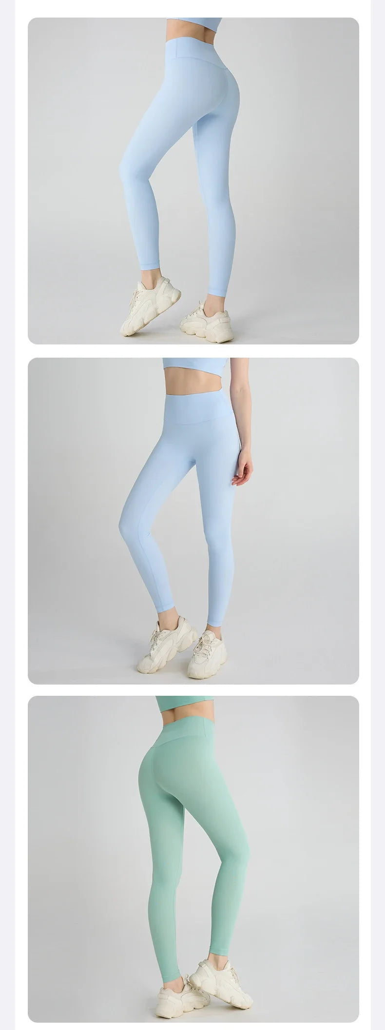 Naked feeling Yoga Leggings Women High Waisted Hip Lifting Fitness Leggings Running Cycling Pants Breathable Sports Leggings