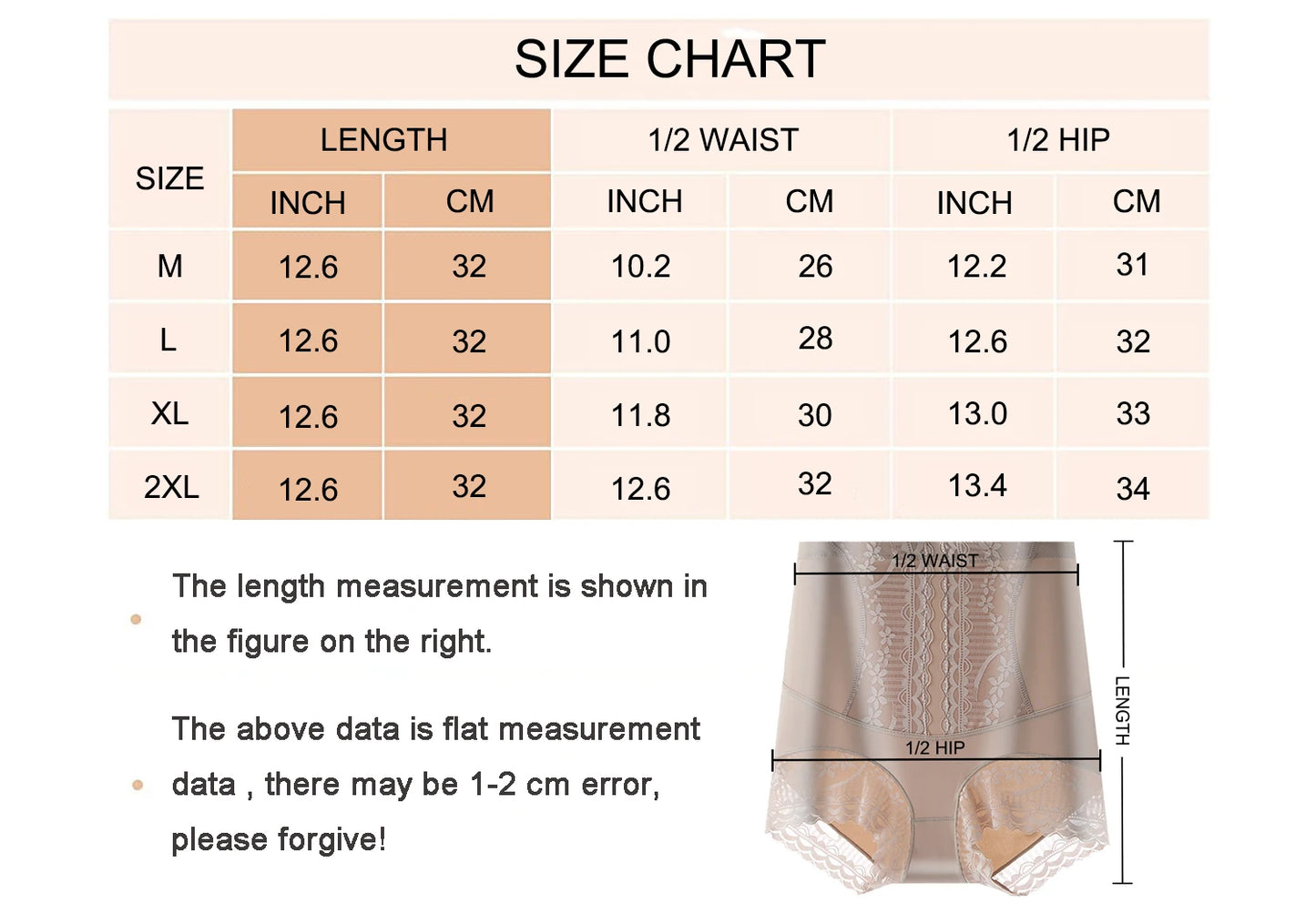 Women Seamless High Waist Tummy Control Shorts Panties with Lace Trim Flat Belly Shaping Slimming Underwear Butt Lifter Boyshort