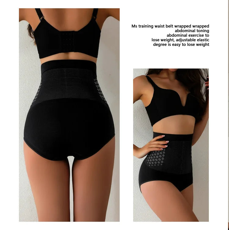 Seamless Shapewear Panties Women High Waist Tummy Control Panty Warmth Uterus Magnetic Slimming Pants Comfort Briefs Body Shaper