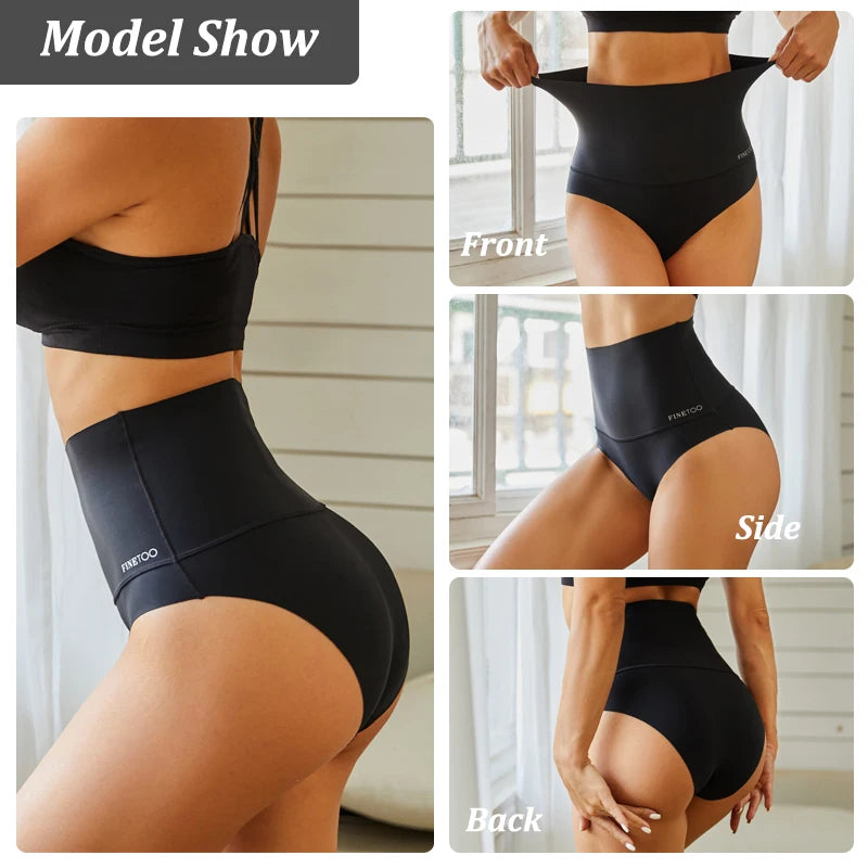Bodyshaper High Waist Seamless Panties Women Underwear Anti-bacteria Soft Crotch Briefs for Female Intimates Lingerie Shapewear