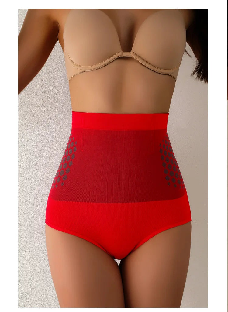Seamless Shapewear Panties Women High Waist Tummy Control Panty Warmth Uterus Magnetic Slimming Pants Comfort Briefs Body Shaper