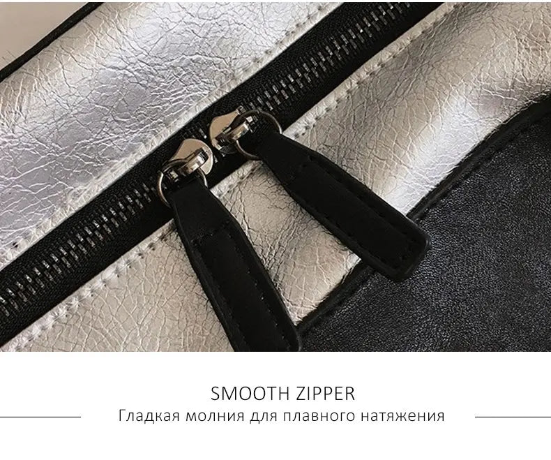 Women Silver Fitness Gym Bag Traveling Bags Glitter Sac De Sport For Men Training Travel Tas Sports Outdoor Gymtas Sporttas xa32