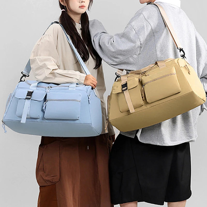 Fitness Bag Gym Sports Dry Wet Handbag with Shoes Compartment Large Shoulder Portable Luggage Bag Travel Storage Crossbody Bag