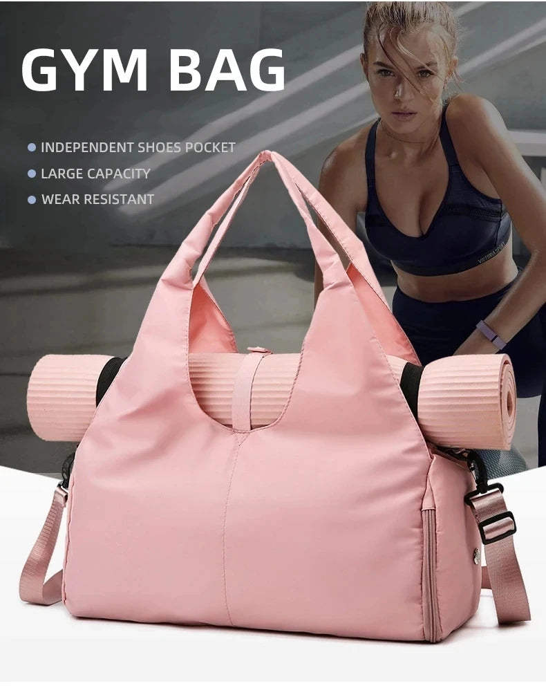 New yoga bag, women's sports and fitness bag, hand luggage bag, durable large capacity storage travel bag