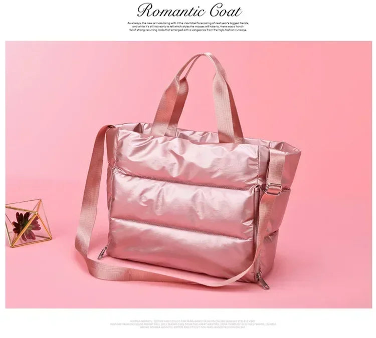 Women Gym Bags Waterproof Sports Swimming Yoga Mat Pink Weekend Travel Duffle Bags for Women Sport Fitness Shoulder Handbag