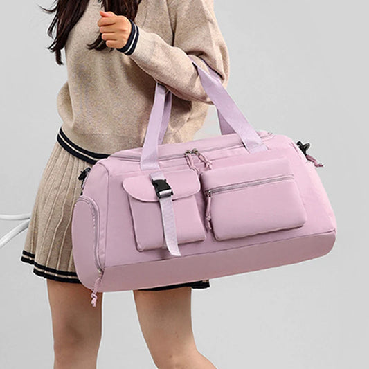 Fitness Bag Gym Sports Dry Wet Handbag with Shoes Compartment Large Shoulder Portable Luggage Bag Travel Storage Crossbody Bag