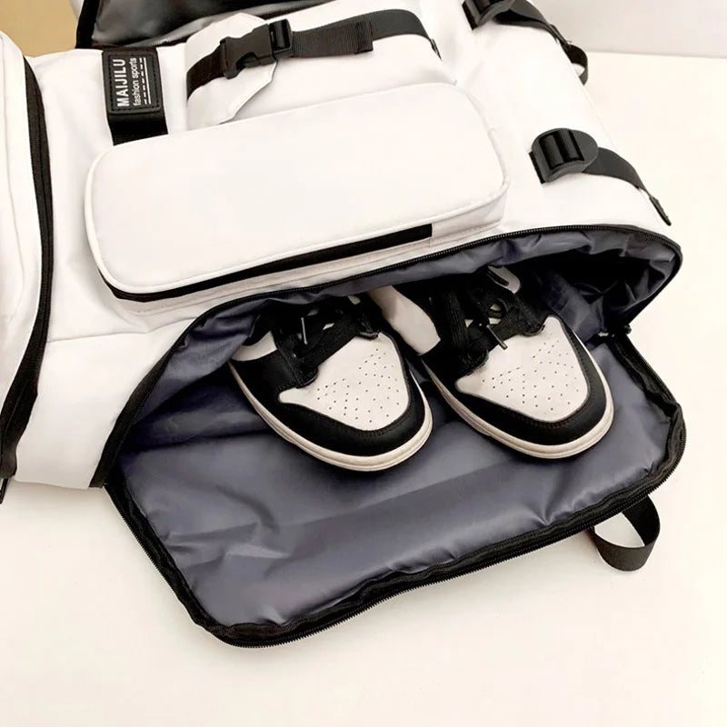 Tennis Badminton Rackets Backpack Large Commuting Sports Bag Shoes Pocket Dry Wet Outdoor Travel Laptop College Schoolbag