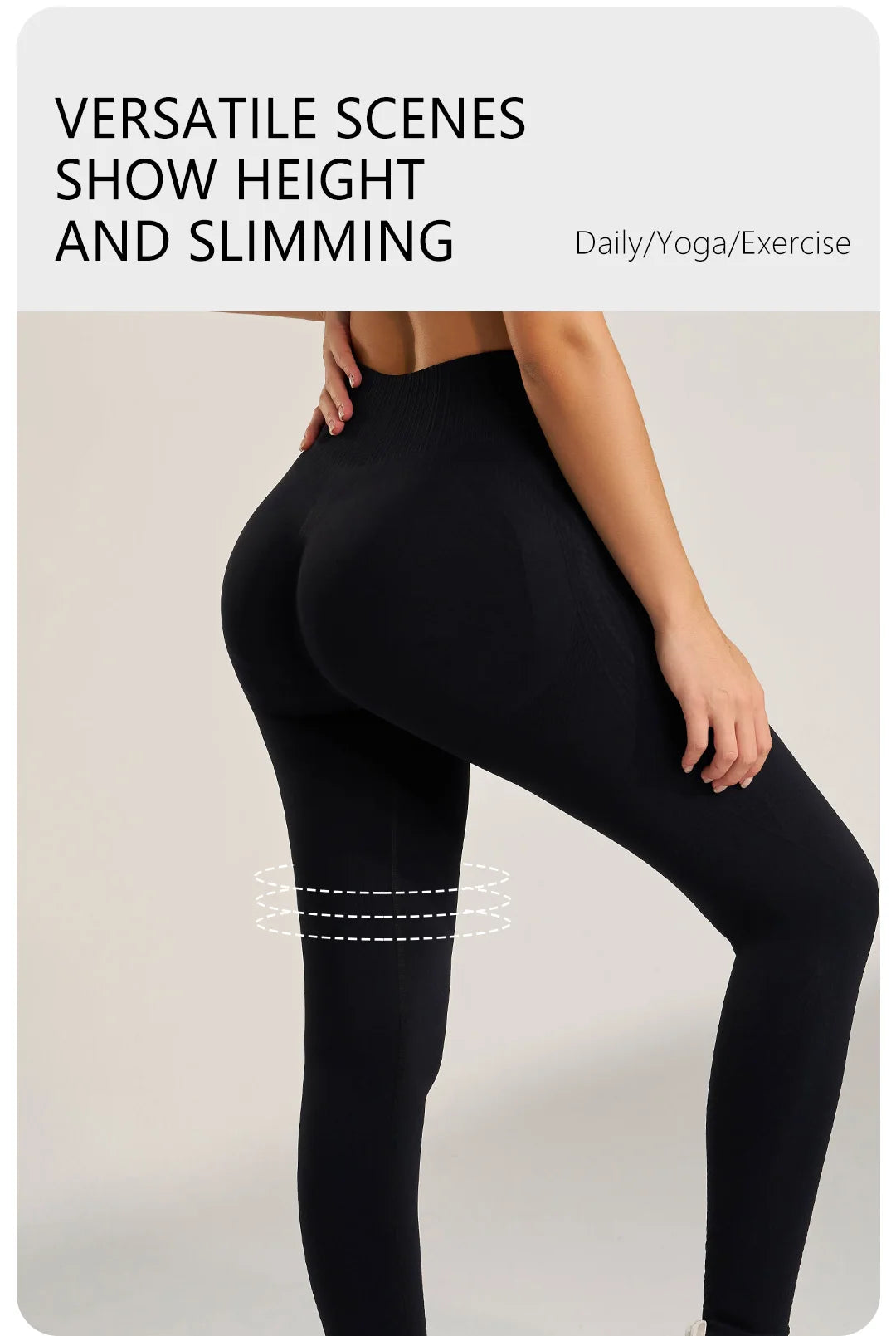 Yoga Pants Lightweight Four-Way Stretch Solid Athleisure Leggings High Waist Plus Size Gym Tight Pants