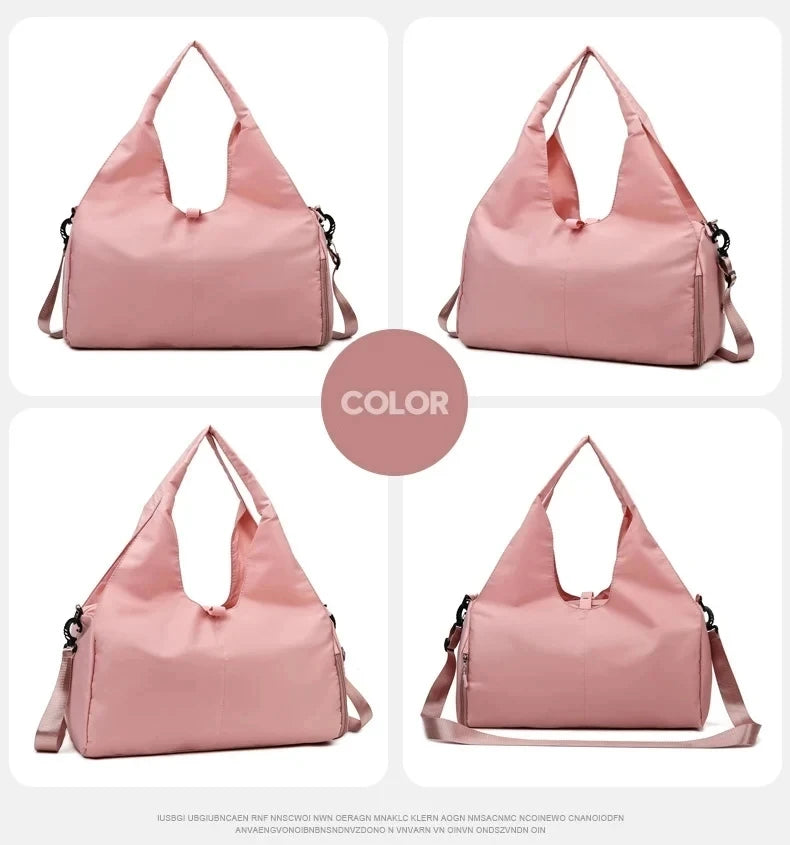 New yoga bag, women's sports and fitness bag, hand luggage bag, durable large capacity storage travel bag