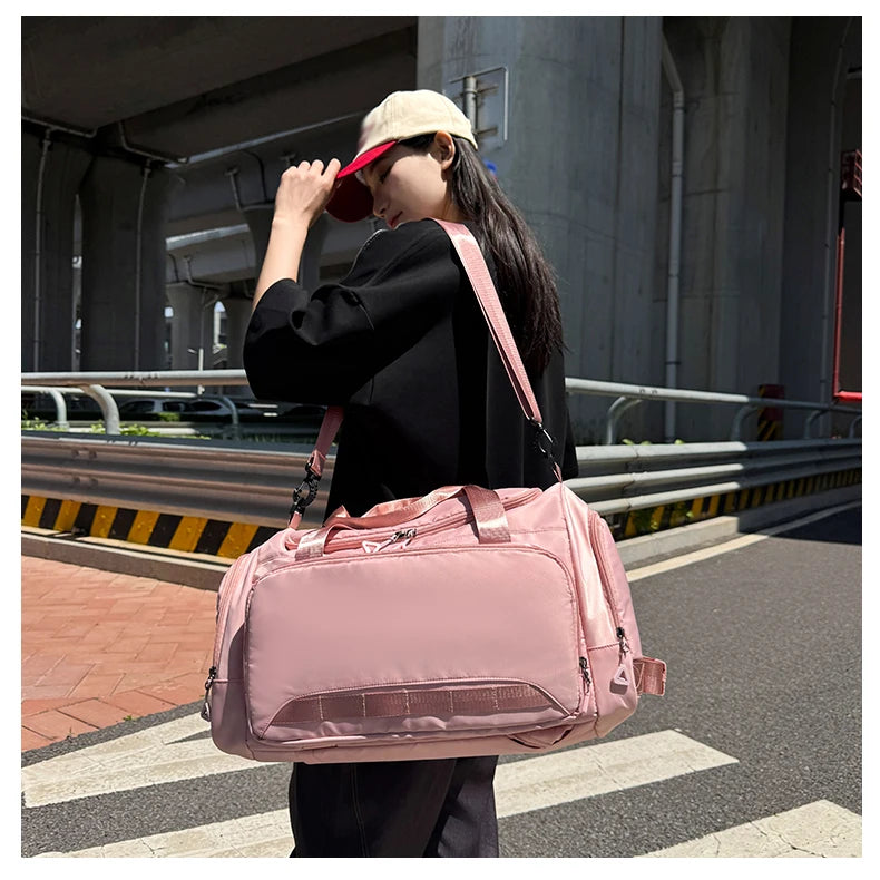 Fitness Gym Bag with Shoes Pocket Yoga Sports Outdoor Travel Business Trip Handbag Dry Wet Short Distance Luggage Shoulder Bags