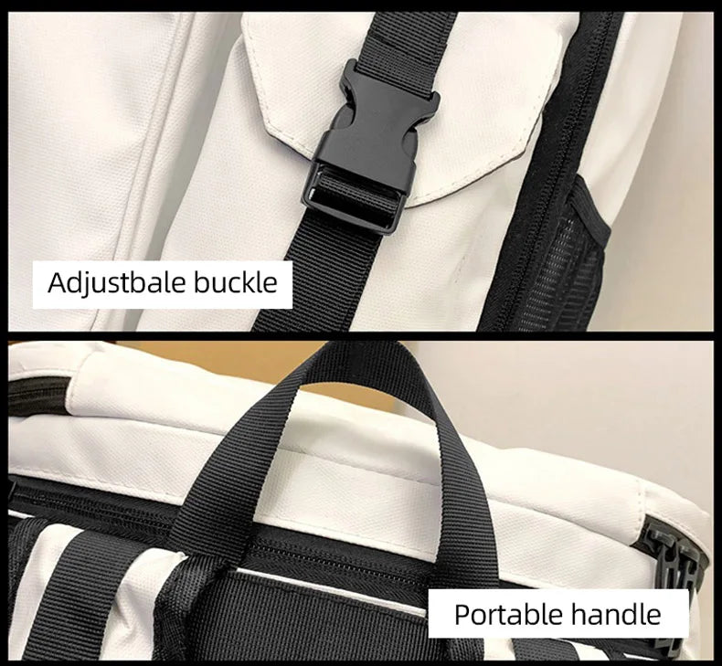 Tennis Badminton Rackets Backpack Large Commuting Sports Bag Shoes Pocket Dry Wet Outdoor Travel Laptop College Schoolbag