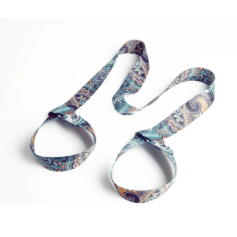 Pilates Elastic Yoga Strap Band Mat Strap Elastic Tape for Fitness 2 in 1 Yoga Equipment Adjustable Yoga Mat Strap YJS01