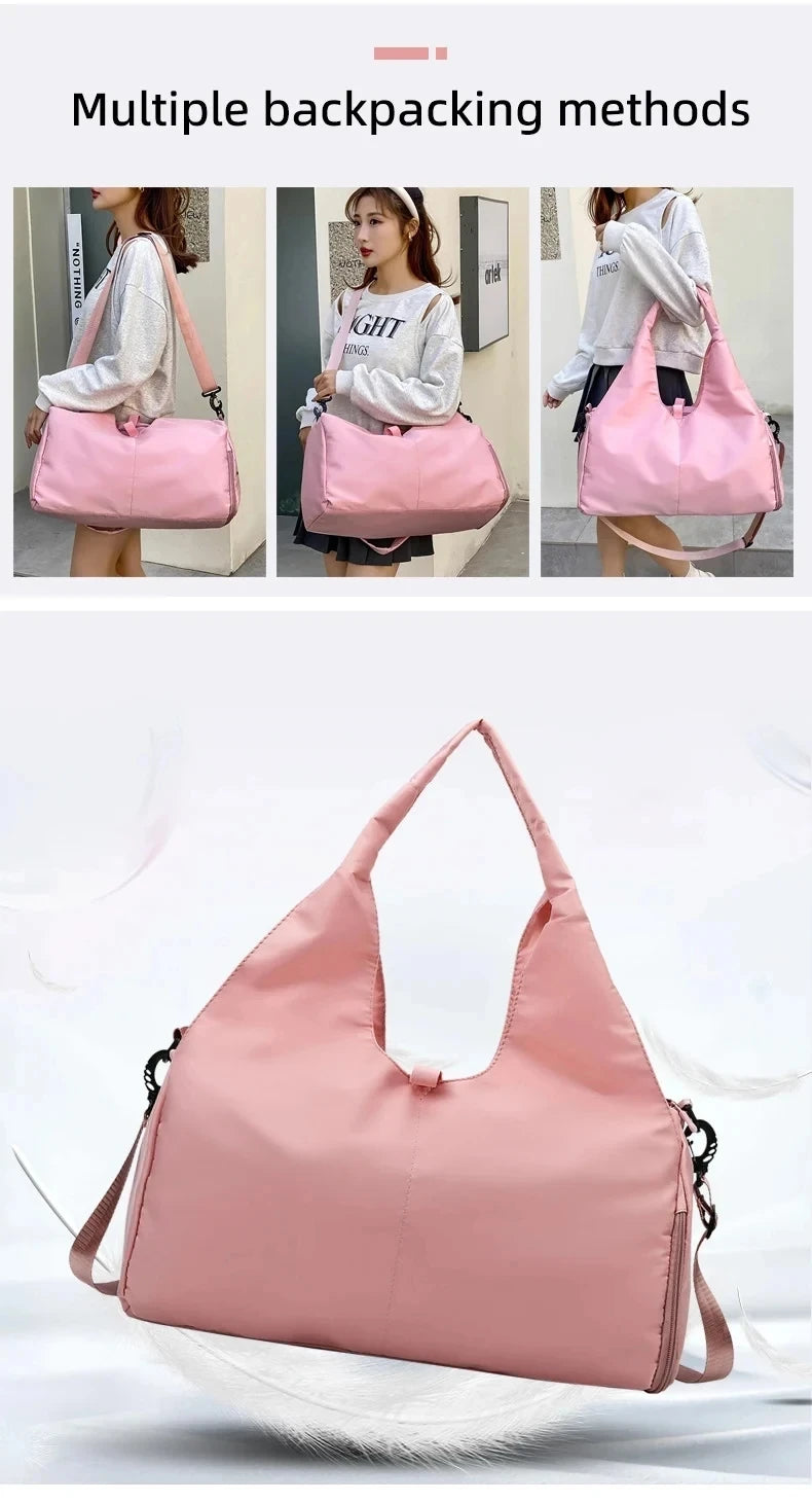 New yoga bag, women's sports and fitness bag, hand luggage bag, durable large capacity storage travel bag