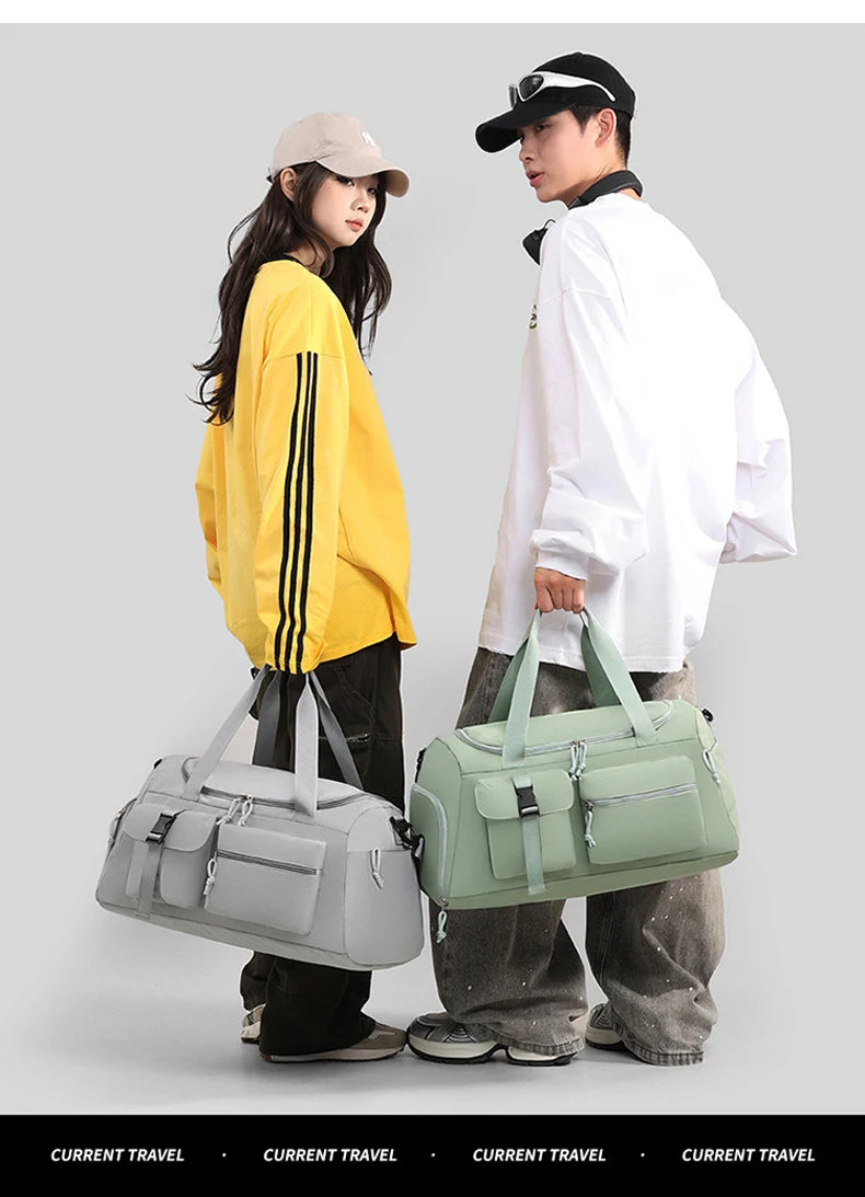 Fitness Bag Gym Sports Dry Wet Handbag with Shoes Compartment Large Shoulder Portable Luggage Bag Travel Storage Crossbody Bag