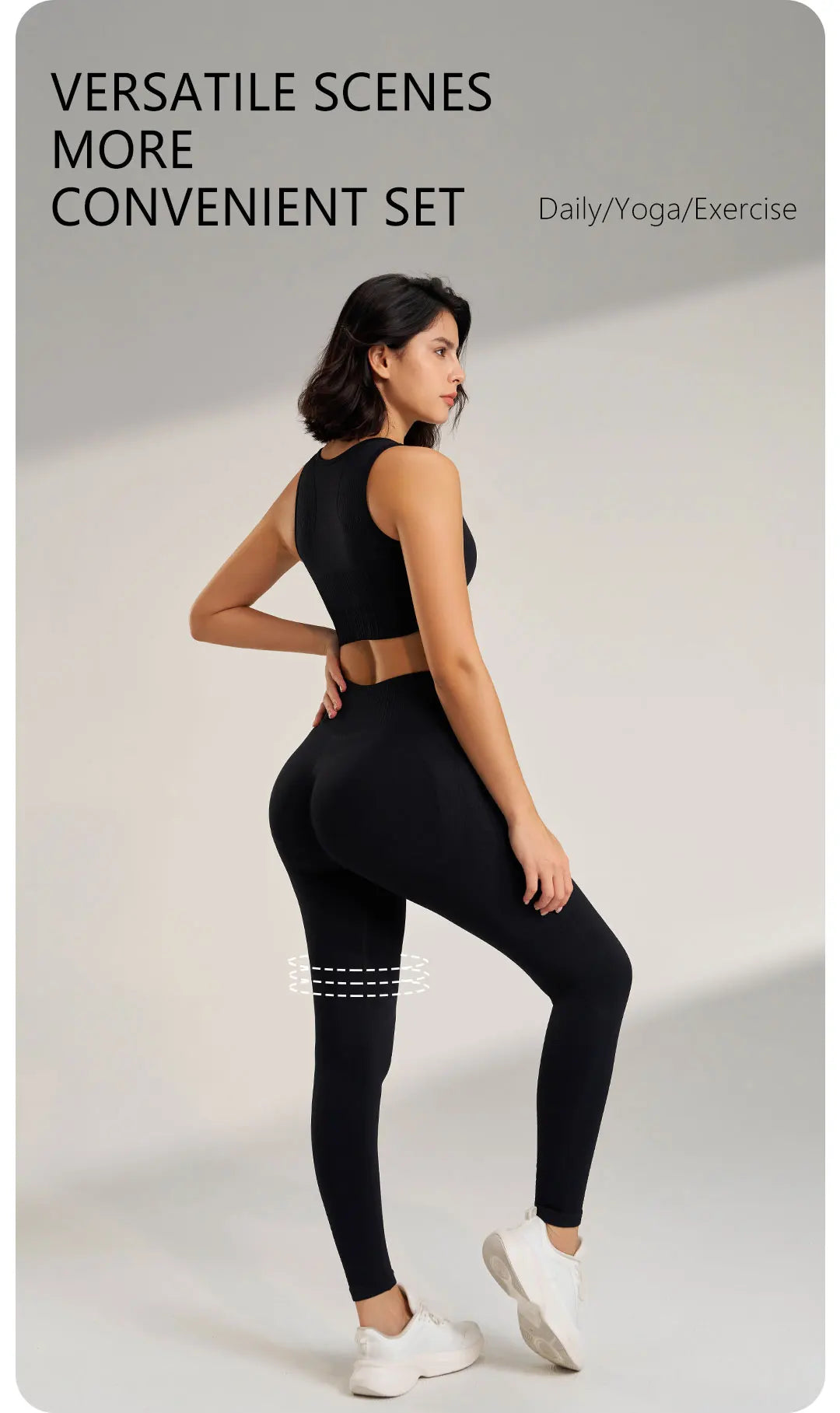 Women's fitness suit yoga suit exercise yoga bra exercise tight high-waisted pants running suit quick dry