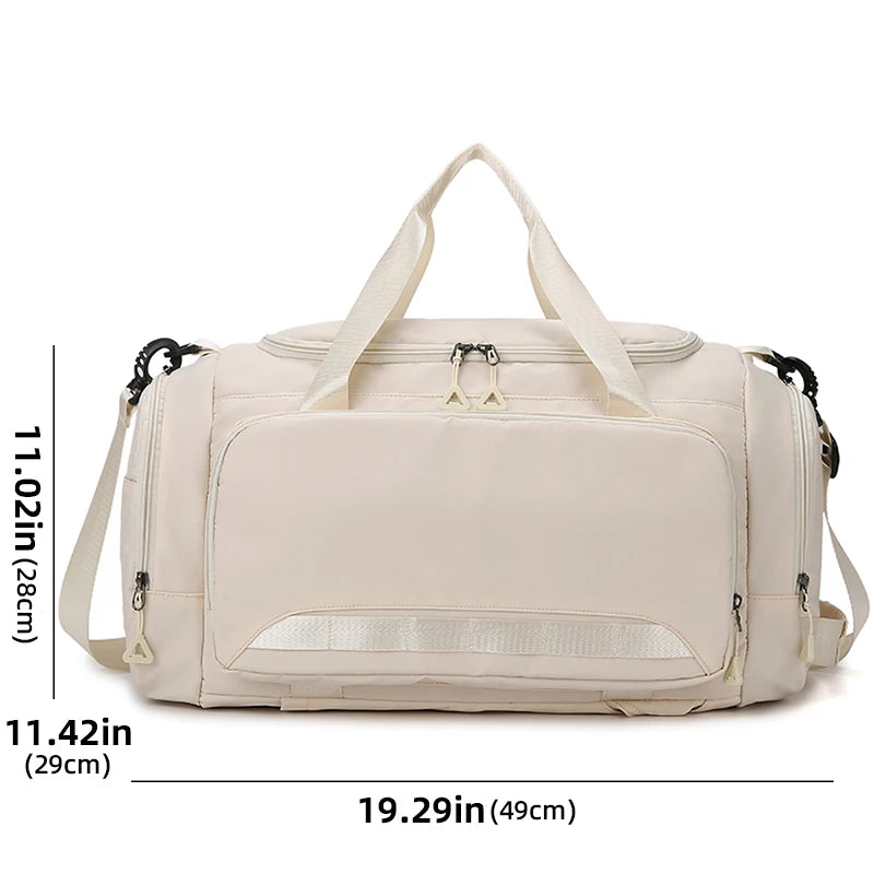 Fitness Gym Bag with Shoes Pocket Yoga Sports Outdoor Travel Business Trip Handbag Dry Wet Short Distance Luggage Shoulder Bags