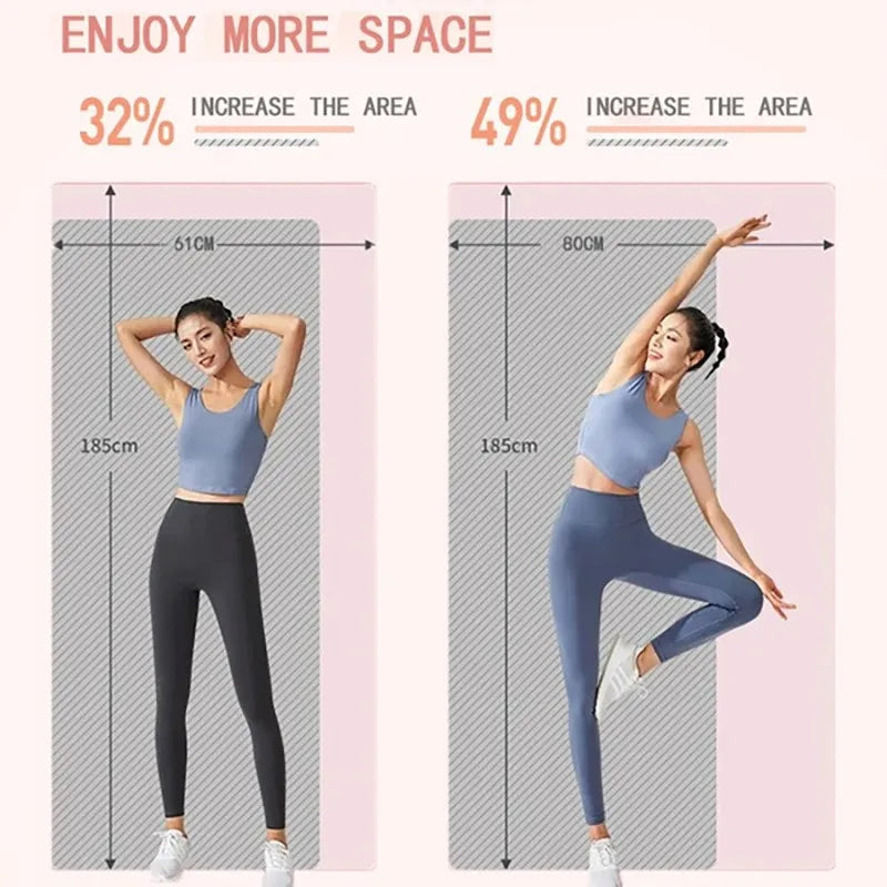 10/15MM Thick NBR Yoga Mats Anti-slip Sport Fitness Mat Blanket For Exercise Yoga And Pilates Gymnastics Mat Fitness Equipment