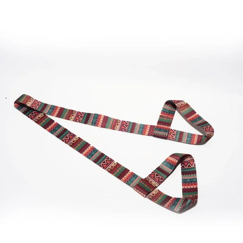 Pilates Elastic Yoga Strap Band Mat Strap Elastic Tape for Fitness 2 in 1 Yoga Equipment Adjustable Yoga Mat Strap YJS01