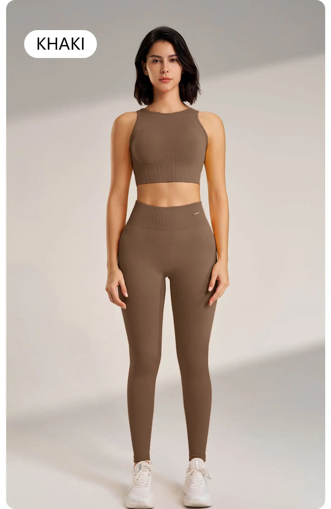 Yoga Clothing Set Women's High Waisted Leggings and Top Two Piece Seamless Fitness Exercise Clothing Fitness Underwear plus size
