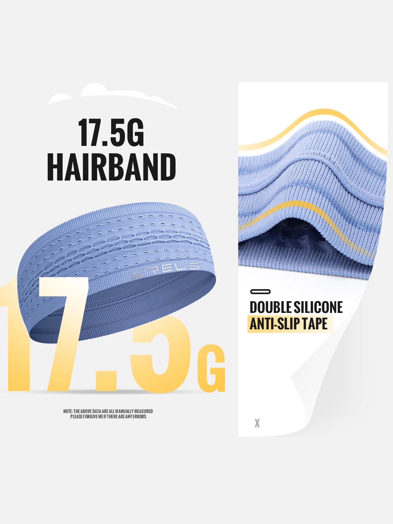 1pc Sport Headbands for Men Women Non-Slip Moisture Wicking Workout Sweatband Fitness Running Cycling Football Yoga Hairband