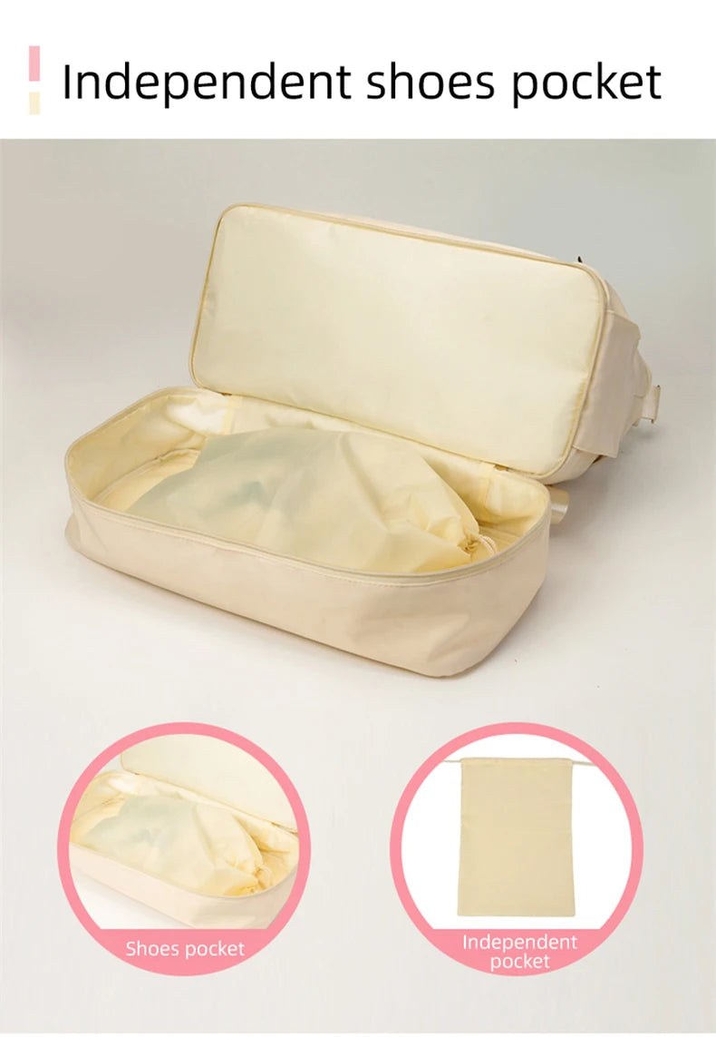 Women Gym Bag Large Fitness Training Bags Dry Wet Separation Yoga Tote with Shoe Pocket Sports Handbag Waterproof Travel Bag