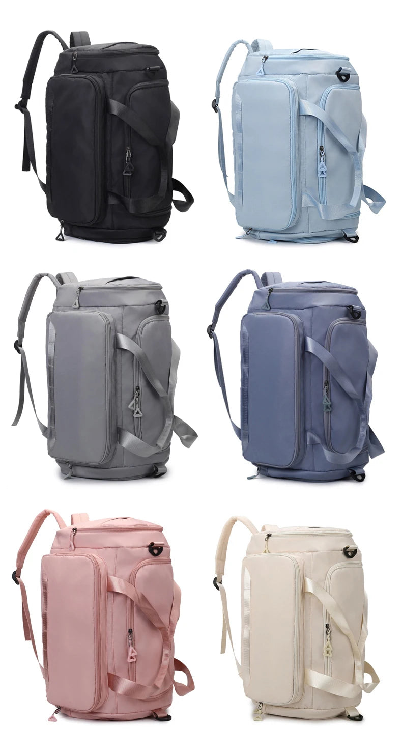 Fitness Gym Bag with Shoes Pocket Yoga Sports Outdoor Travel Business Trip Handbag Dry Wet Short Distance Luggage Shoulder Bags