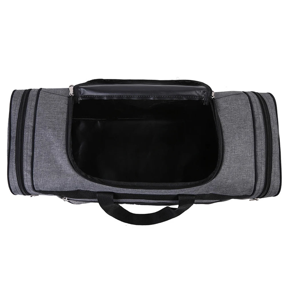 Oxford Dry Wet Separation Bags Large Capacity Portable Gym Bags Multifunctional Wear-resistant Side Zippers for Travel Swimming