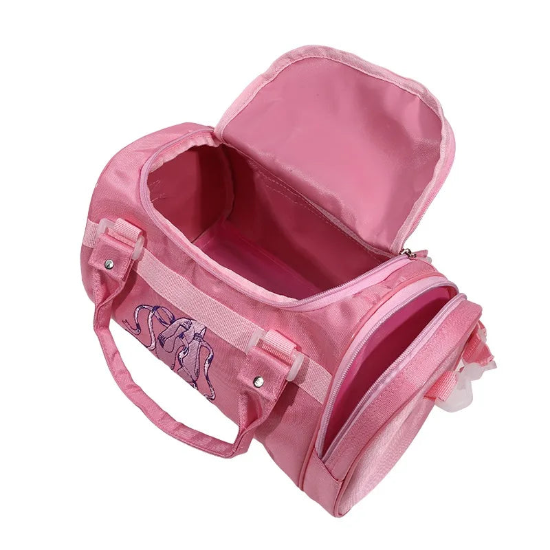 New Ballet Dance Bags Pink Girls Sports Dance Kids Backpack Baby Barrels Package Bag Costume Clothes Shoes Dress Handbag