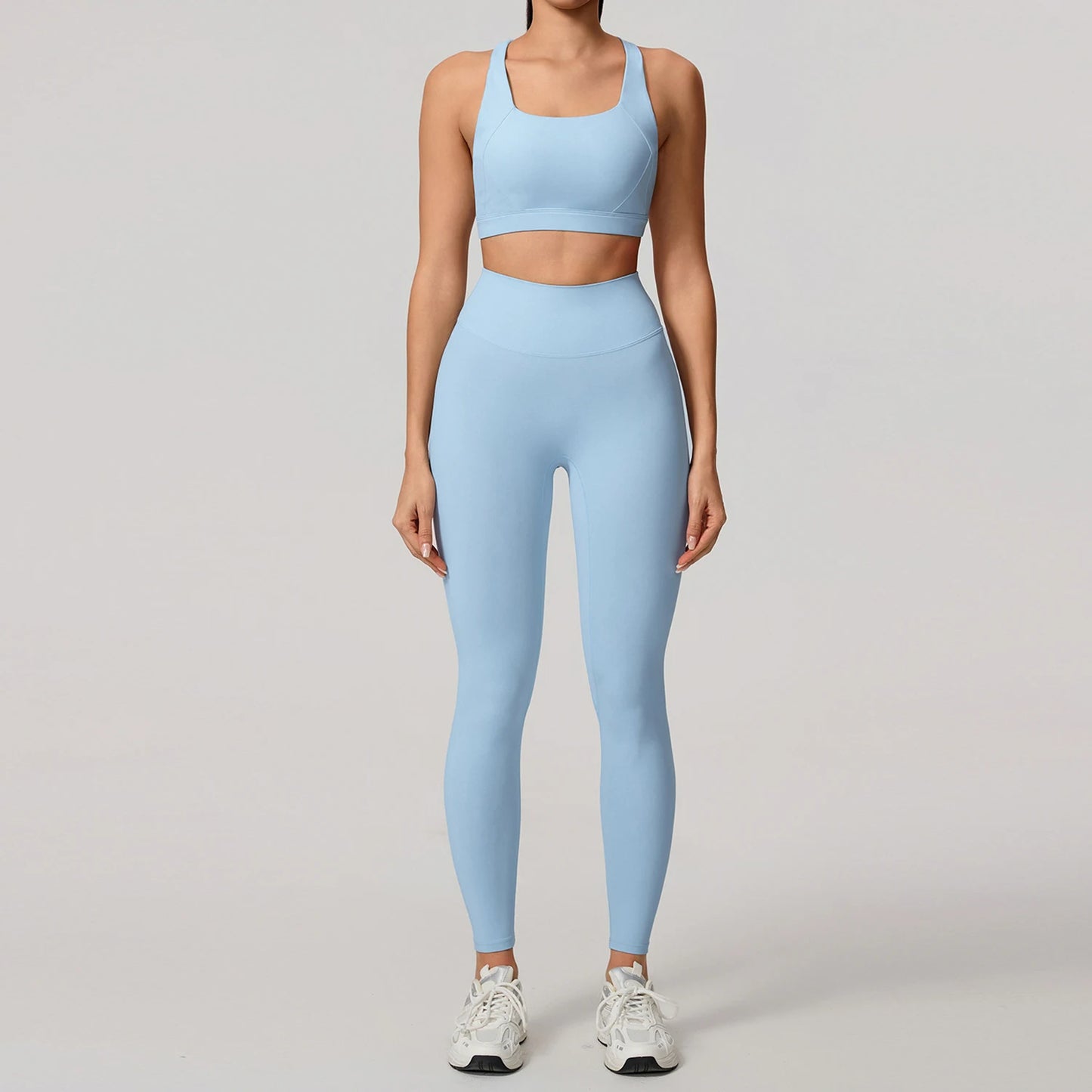 Soften Yoga Set 2PCS Sports Suit Women Gym Set Women Fitness Tracksuit Workout Suit Female Sportswear Quick-Drying Yoga Clothing