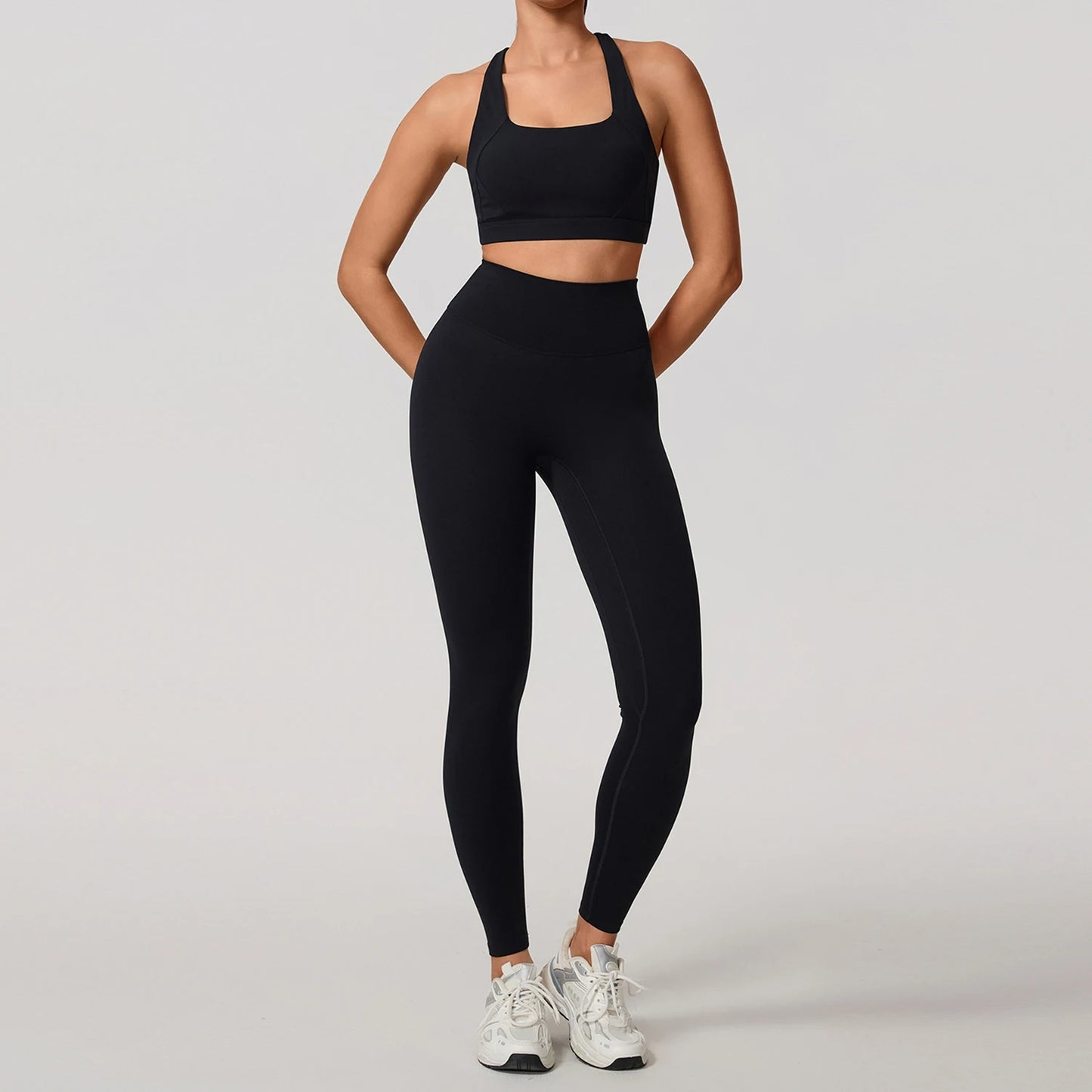 Soften Yoga Set 2PCS Sports Suit Women Gym Set Women Fitness Tracksuit Workout Suit Female Sportswear Quick-Drying Yoga Clothing