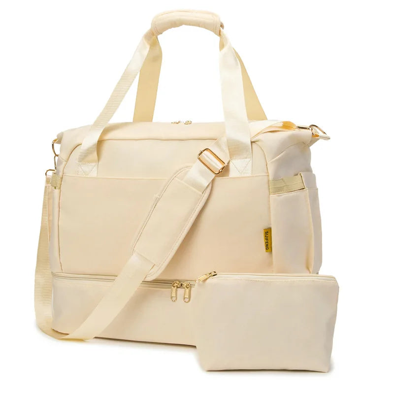 Women Gym Bag Large Fitness Training Bags Dry Wet Separation Yoga Tote with Shoe Pocket Sports Handbag Waterproof Travel Bag