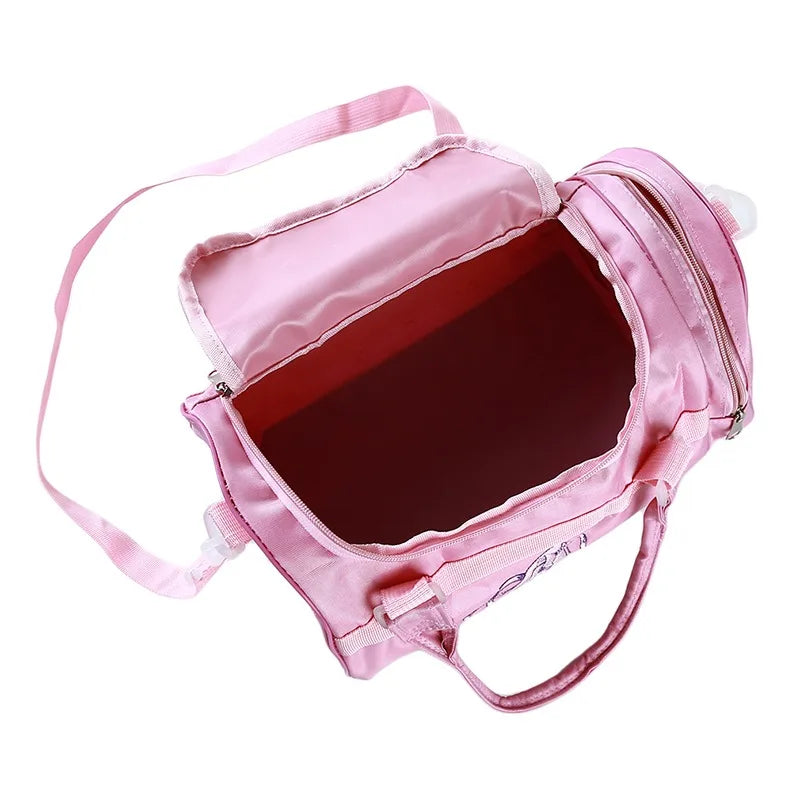 New Ballet Dance Bags Pink Girls Sports Dance Kids Backpack Baby Barrels Package Bag Costume Clothes Shoes Dress Handbag