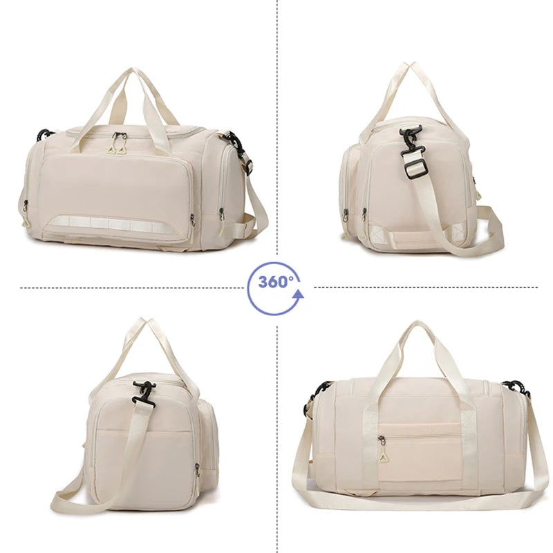 Fitness Gym Bag with Shoes Pocket Yoga Sports Outdoor Travel Business Trip Handbag Dry Wet Short Distance Luggage Shoulder Bags