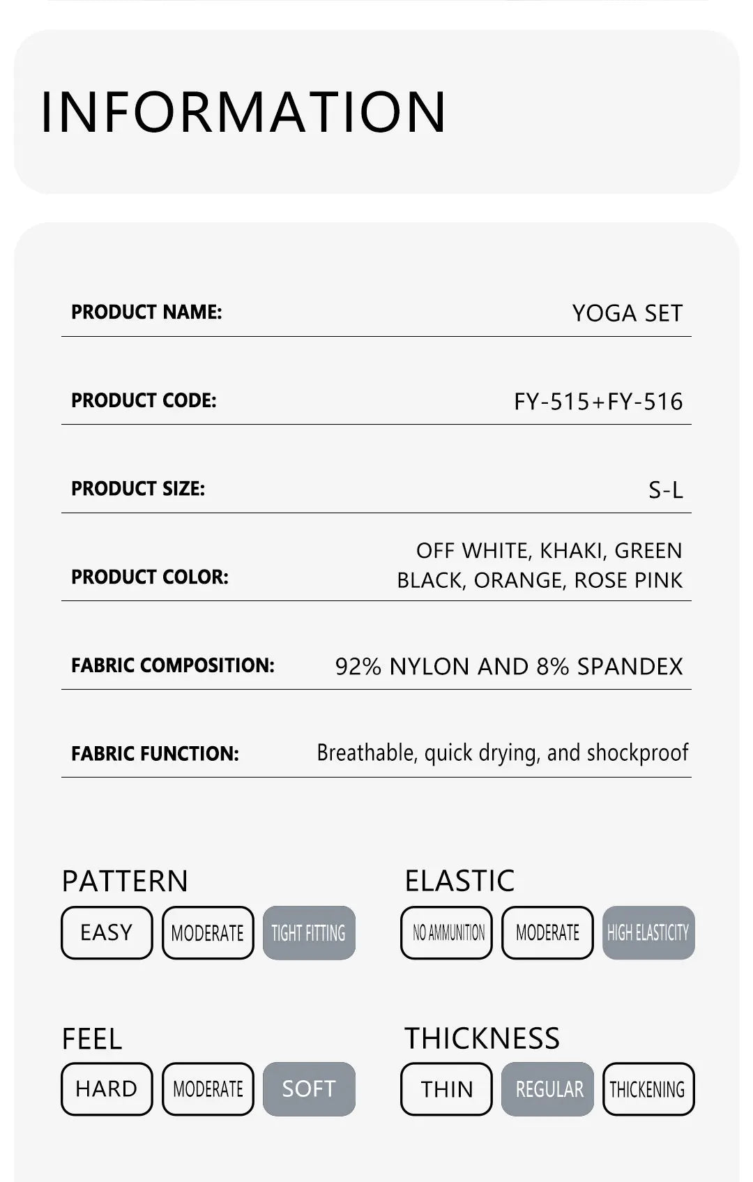 Yoga Clothing Set Women's High Waisted Leggings and Top Two Piece Seamless Fitness Exercise Clothing Fitness Underwear plus size