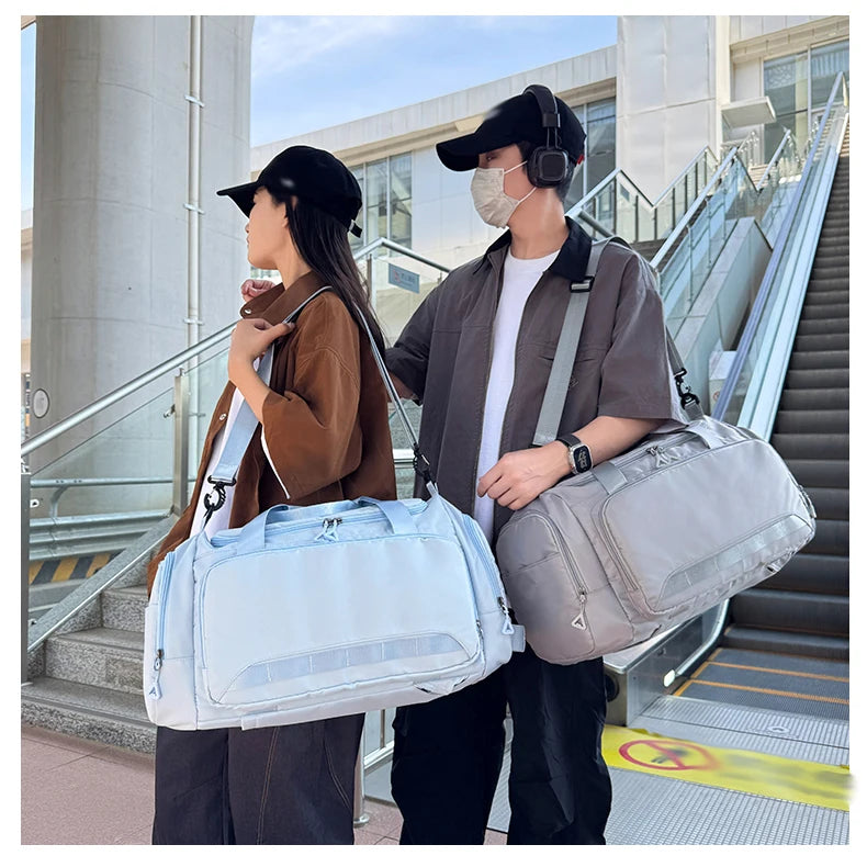 Fitness Gym Bag with Shoes Pocket Yoga Sports Outdoor Travel Business Trip Handbag Dry Wet Short Distance Luggage Shoulder Bags