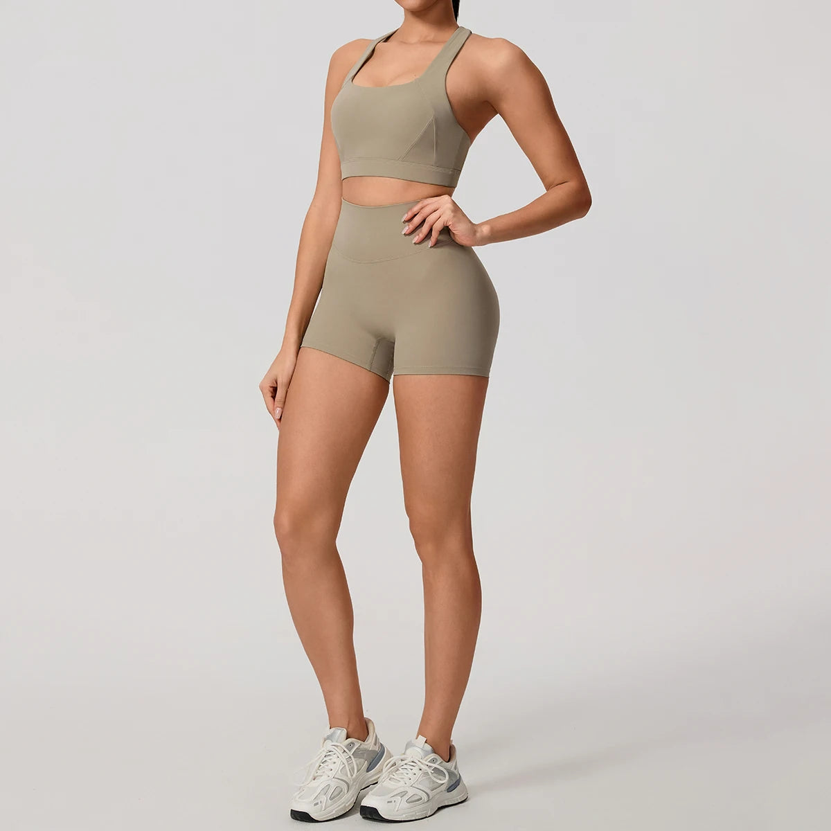 Soften Yoga Set 2PCS Sports Suit Women Gym Set Women Fitness Tracksuit Workout Suit Female Sportswear Quick-Drying Yoga Clothing